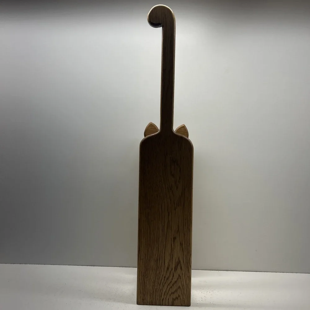 Vintage Handmade 80s Wood Cat Spare Toilet Paper Rolls Holder Cottagecore Granny